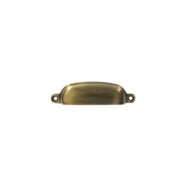 SHP29 Exposed Shell Pull Antique Brass, 10PK